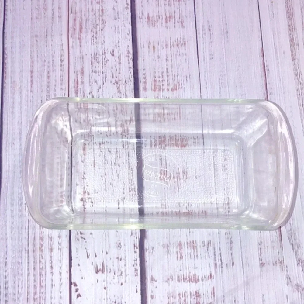 Glassbake bread loaf casserole dish